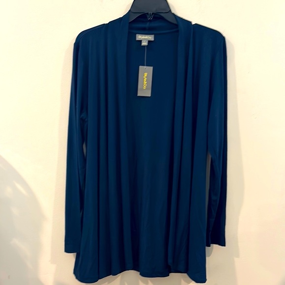 Style & Co Sweaters - NWT Style & Co Size S Industrial Blue Open Cardigan